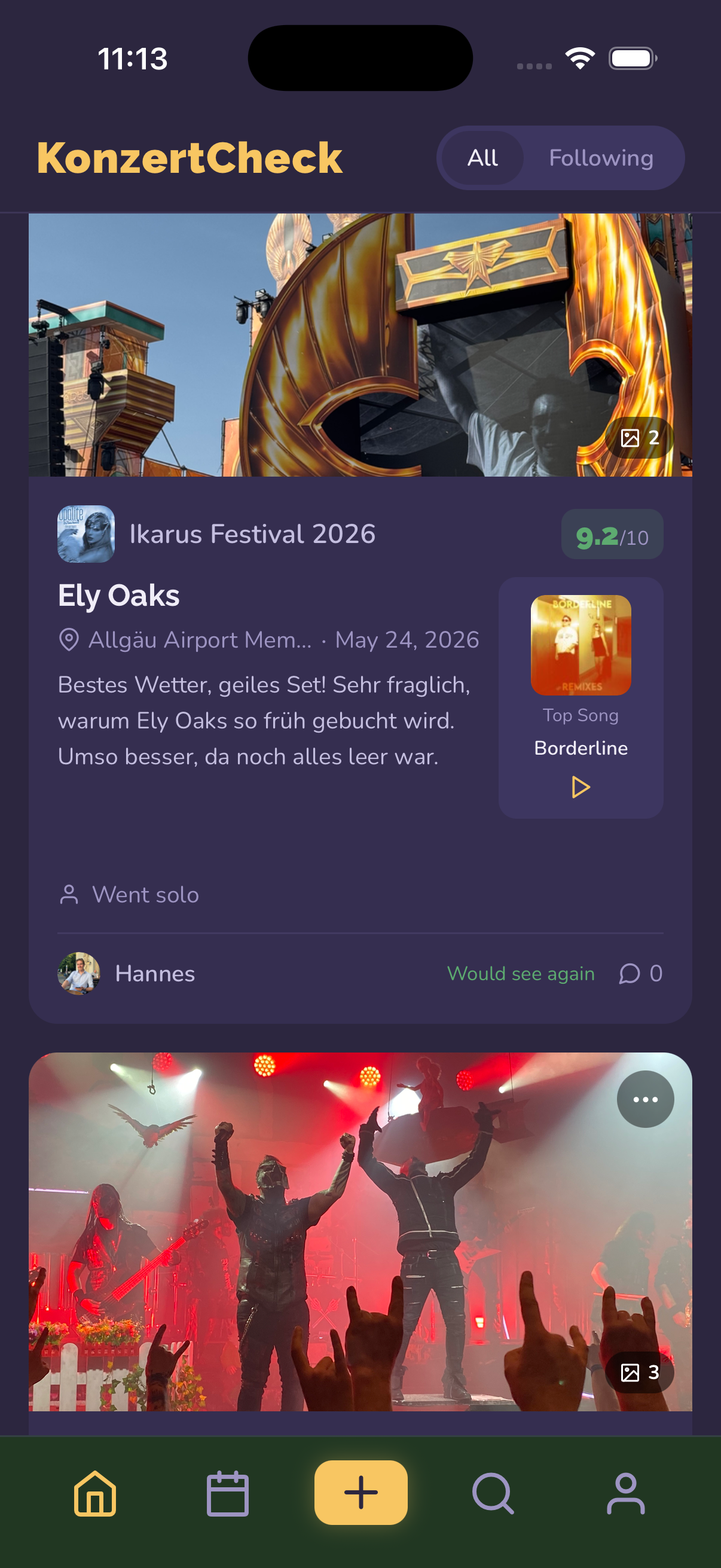 Home feed